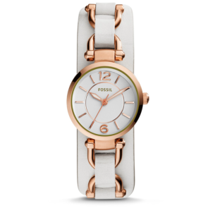 Correa de reloj Fossil ES3934 Cuero Beige 7mm